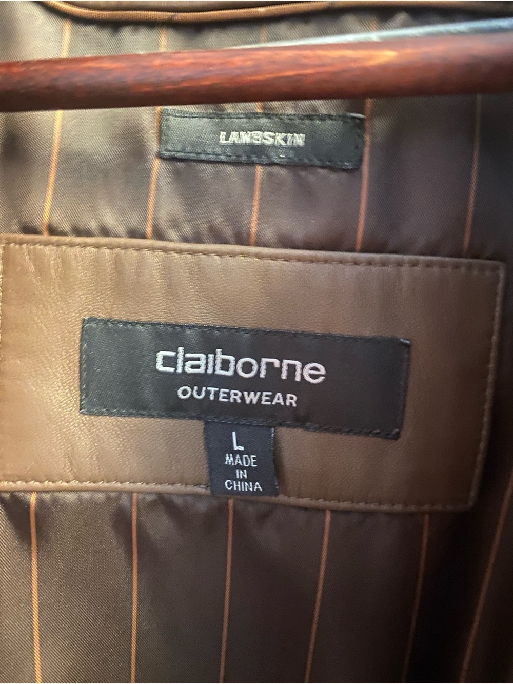 Claiborne Brown Leather Jacket - Picture 2 of 3